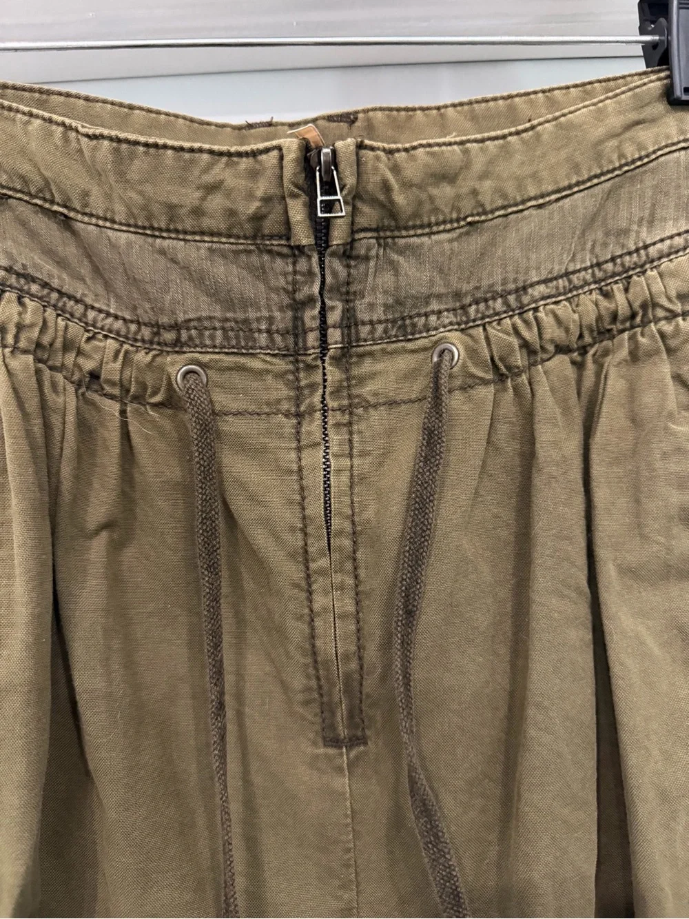 Free people dark green cargo pants